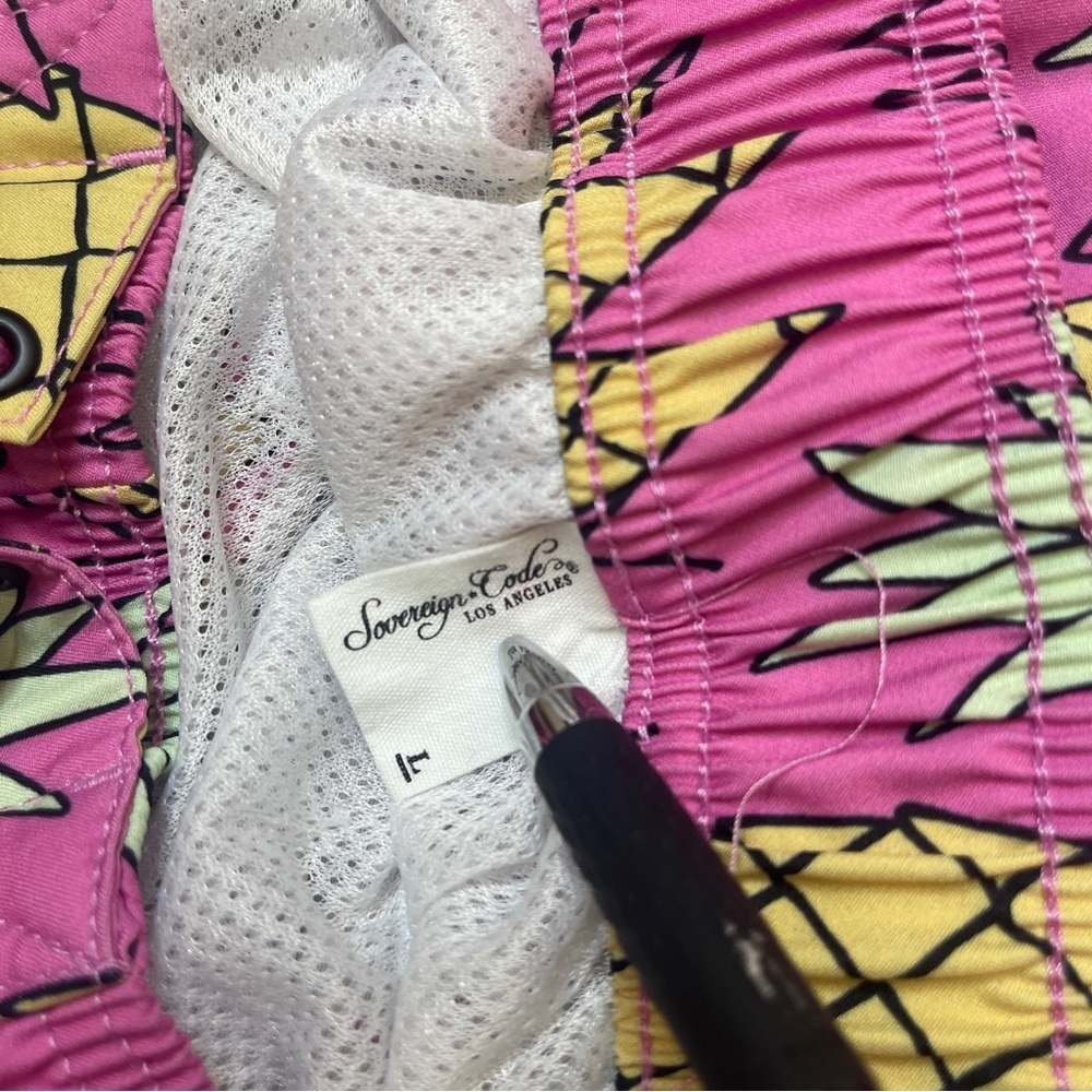 Sovereign Code Joyride Pineapple Pink Lined Swim … - image 7